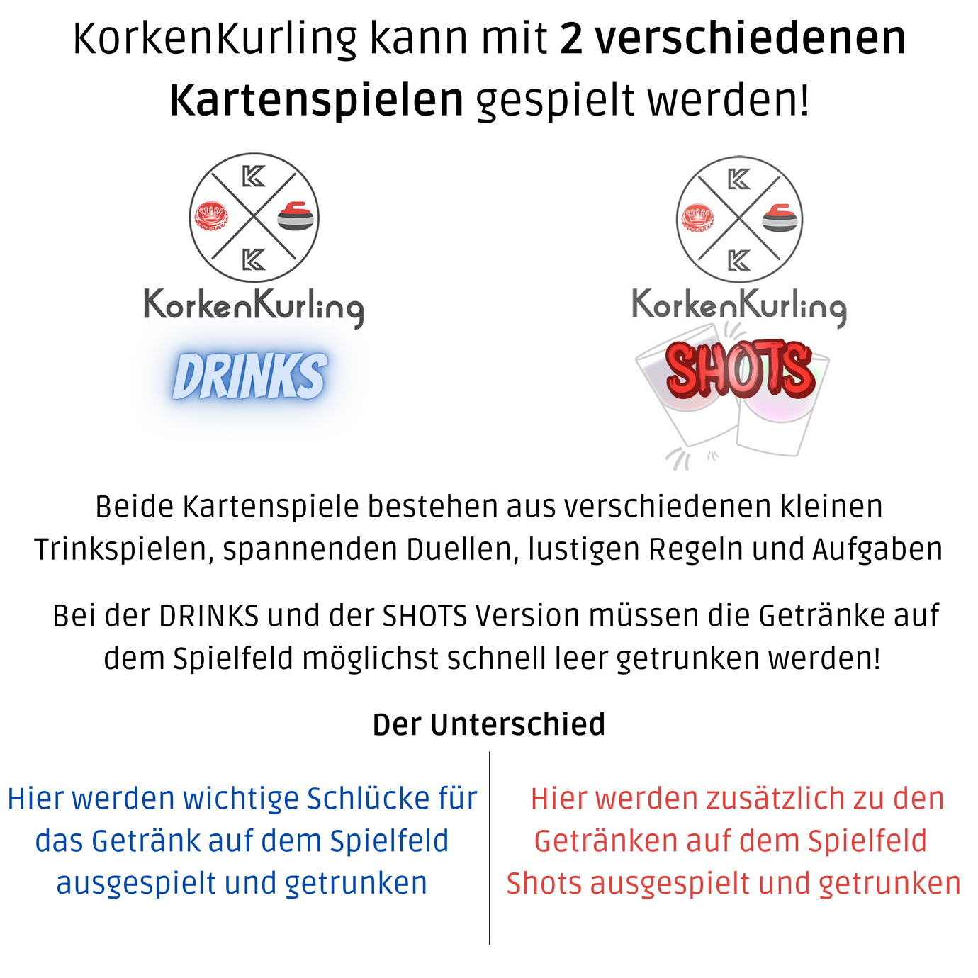 KorkenKurling® - Das lustige Trinkspiel für bis zu 6 Spieler (B-WARE) - KorkenKurling